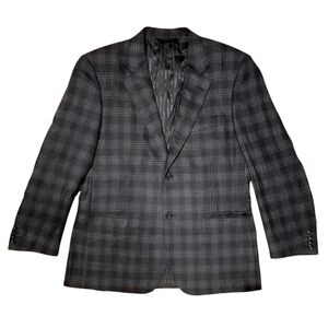 BARONI Couture Silk Wool Plaid Sport Coat Blazer 36R (Est.) Lanificio di Pray It